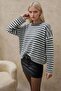 Striped Relaxed Fit Soft Thick Knitwear Sweater