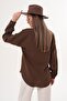 Women's Single Pocket Detailed Oversize Shirt 260192 - 265098 - 5