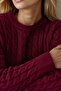 Round Neck Thick Hair Knit Sweater - 5