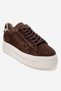 Nera Brown Suede Patterned Genuine Leather Women's Casual Sports Shoes - 3