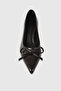 Daphne Brown Rustic Bow Detail Women's Stiletto - 5