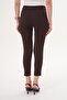 Women's Green Narrow Leg Fabric Trousers 260213 - - 5