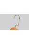 Wooden (Gold Lama Hook) Clothes, Blouse, Shirt Hangers Natural Color 24 Pieces - 3