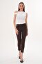 Women's Green Narrow Leg Fabric Trousers 260213 -