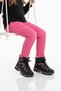 Black Pink Fleece Non-Slip Girls' Outdoor Boots 2301 F