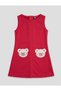 Girl's Bear Pocket Gilet 2-Piece Set - 3