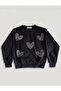 Girl's Heart Pattern Stone-Embellished Top and Bottom Set - 3
