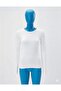 White Crew Neck Slim Fit Cotton Basic Long Sleeve Blouse Oversized Hijab Blouse Hzlrbndüz60Tbluz - 8