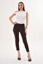 Women's Green Narrow Leg Fabric Trousers 260213 - - 2