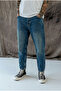 Boyfriend carrot fit blue denim men's jeans trousers Mz923 - 3