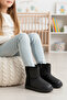 Black Glittery Furry Inside Cold-Resistant Girls' Boots 1212 P - 3