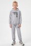 6-Piece Boys' Tracksuit Set with 3 Kangaroo Pockets and Hooded Print Detail - 2