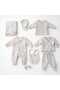 100% Cotton Muslin Fabric 10-Piece 0-3 Month Newborn Hospital Discharge Set - 3