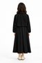 Girl's Long Dress with Vest and Buttoned Collar Detail, Casual and Special Occasion Dress - 4