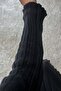 Noa Noa Ribbed Long Knit Dress - Black Black - 6