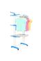4-Level Clothes Drying Rack, Foldable, with Swivel Wheels