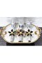 Silver Serving Tongs Set of 3 Gold Daisy Black Pasta/Cake/Dinner/Presentation Tongs - 5