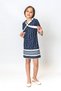 Girl's Patterned Dress with Scarf Detail - New Season - 3