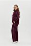 Women's Plus Size Long Sleeve Half Zipper Modal Fabric Tracksuit Set 8243-26 - 3