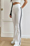 Women's High Waist Shaping Leggings with Side Stripes - 2