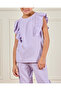 Girls Lilac Waffle Jog Set (2 Piece) - 5