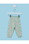 Infant Girls Green Placement Print Joggers - 4
