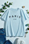 Unisex Paris Jet Adore Printed Design Tshirt - 2