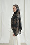 Monaco Kraş Shawl - Black Beige - 3
