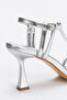 Women's Thin Strap Goblet Heeled Evening Dress Shoes - 5