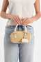 Women's Straw Hand and Shoulder Bag Cream