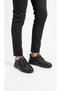 Men's Black Genuine Leather Sneaker - Ultra Light Eva Sole Casual Sports Shoes Mrt26012021 - 3