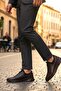 Genuine Leather Textile Ankle Men's Sneaker Shoes Orthopedic Sole