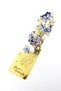 Blue Flowers and Butterflies Gold Color Metal Bookmark Book Mark Ay105 - 3