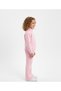Premium Girls' Dusty Pink Top and Bottom Cotton Soft Zipper Pocket Sweatpants Set 3-8 Years - 2