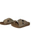11653-S Women's Cross Silvery Model Anatomical Sole Slippers - 4