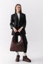 Siena Bitter Brown Suede Textured Large Size Wide Volume Women's Hobo Shoulder Bag