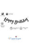 Black Happy Birthday Calligraphy Banner – 1. Classroom Cardboard Banner, Includes Hanging String