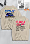 Unisex Fast and Furious Bullet & Suki Back Printed Lover Couple Combination Design Oversize T-shirt 2-Piece