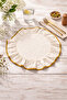 Dowry Ruffled Supla 100% Cotton Gold Series American Service Luxury Overlock Stitched Natural 1 Piece - 3