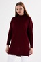 Women's Half Fisherman Soft Textured Knitwear Tunic
