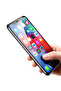 واقي شاشة زجاجي مقاوم للكسر لهاتف iPhone 11 Zore - أسود - 4