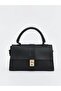 Black Women's Shoulder Bag with Removable Strap (S6)