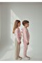 Unisex Kids Dusty Pink Zippered Hooded Sweatshirt Comfortable Basic Cardigan for School-Daily Wear 3-10 Years Old - 3