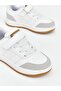 White Lace and Velcro Baby Boy Sneakers (S6) - 3