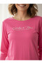 Women's Crew Neck Milan Fabric Printed 100% Cotton Pajama Set - 5