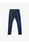 Regular Waist Narrow Leg Cotton Skinny Fit Jean Trousers - Michael Jean - 4