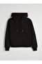 Black Oversize Women's Thick Hoodie (S6) - 6
