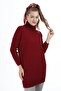 Women's Degaje Collar Pocketed Soft Textured Knitwear Tunic