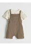 Striped Baby Boy Salopet and T-Shirt (S6)