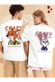 Unisex Lightning Zootopia Crazy Back Printed Lover Couple Combination Design Oversize T-Shirt Set of 2